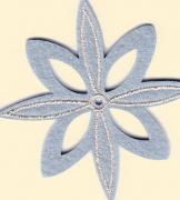 Charming decorations: grey flower