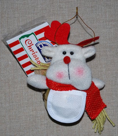 Christmas Soft Toy - Hanging Reindeer with bell