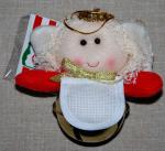 Christmas Soft Toy - Hanging Angel with bell