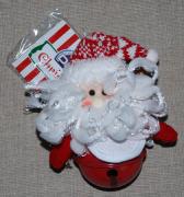 Christmas Red Soft Toy - Hanging Santa Claus with bell
