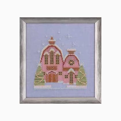Snow Globe Village Series: Little Snowy Pink Cottage