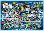 Glass-headed pins 0,60 x 30 mm
