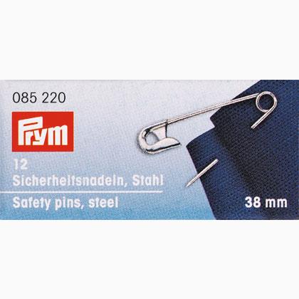 Safety pins with coil, hardened steel - 38mm.