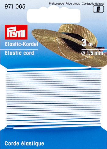Elastic cord Ø 1.5 mm white