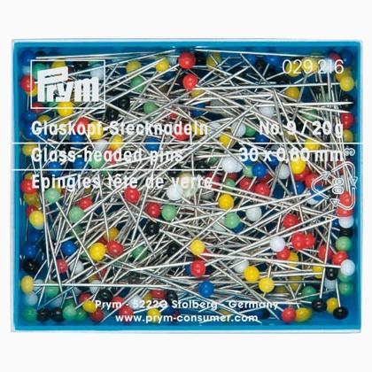 Glass-headed pins 0,60 x 30 mm 20gr.