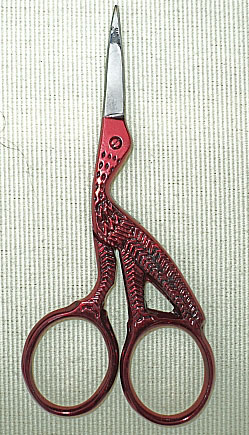 Embroidery Scissors - Red Stork