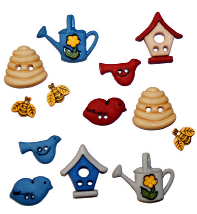 BIRDS AND THE BEES 5424 Birdhouse Beehive Jesse James Buttons Dress It Up BIRDS AND THE BEES 5424 Birdhouse Beehive Jesse James Buttons Dress It Up