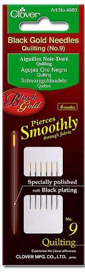 Black Gold Hand Sewing Needles (Quilting)