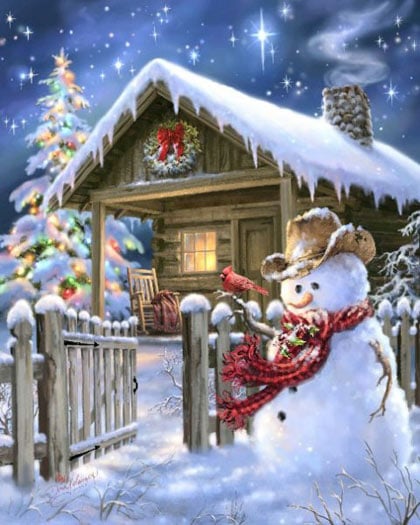 Snowy Christmas Scene 2021