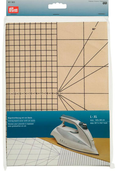 L/XL Ironing Board Cover 145x50cm Prym 611923 cm Scale