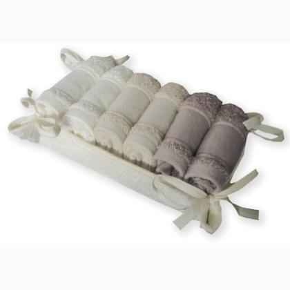 Sponge Basket with 6 towels Festive Moments