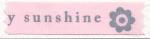 Ribbon 15mm - You Are My Sunshine - Grey/Pink