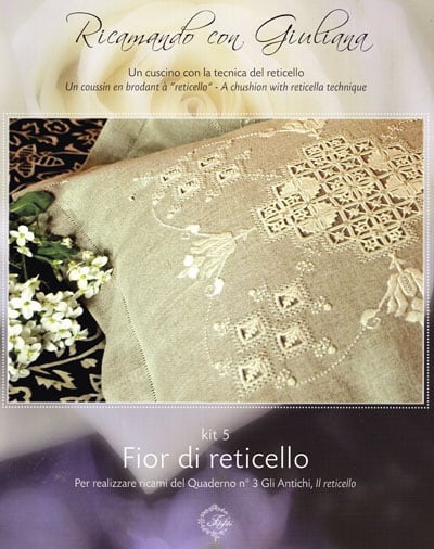 Embroidering with Giuliana - Reticella flower - English From Filofilò -  Books and Magazines - Books and Magazines - Casa Cenina