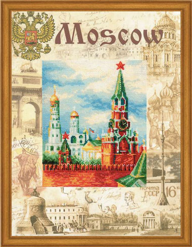Cities of Russia Moscow Counted Cross Stitch Kit RIOLIS 