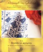 Embroidering with Giuliana - Rhombi in blue - Italian