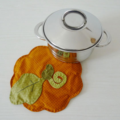Quilted Table Mat Little Pumpkin