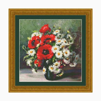 Poppies And Daisies