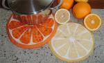 Quilted Table Mat Orange and Lemon