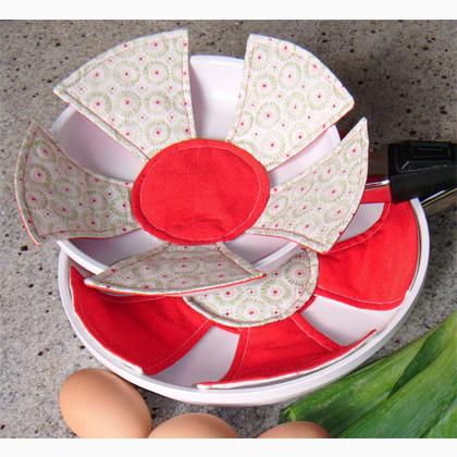 Quilted protection pad for non-stick pans