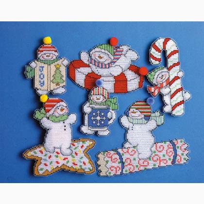  Design Works Crafts Woodland Snowman Counted Cross