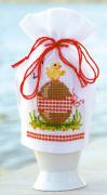 Egg-coverer bag: Chick on chocolate egg