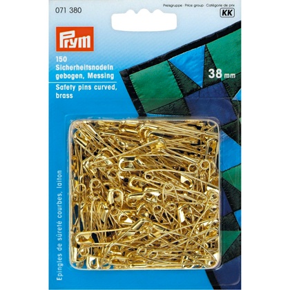 Safety Pins curved - Gold