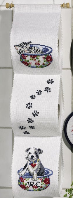 Toilet roll holder: Kitten / Puppy