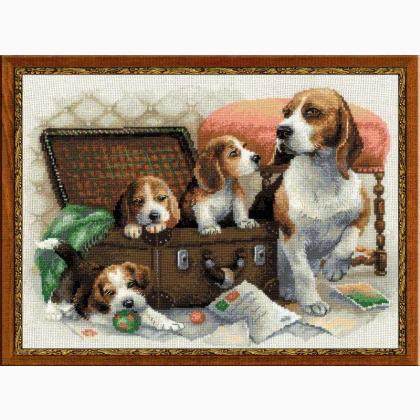 Canine Family From RIOLIS - Animals - Cross-Stitch Kits Kits - Casa Cenina Canine Family From RIOLIS - Animals - Cross-Stitch Kits Kits - Casa Cenina