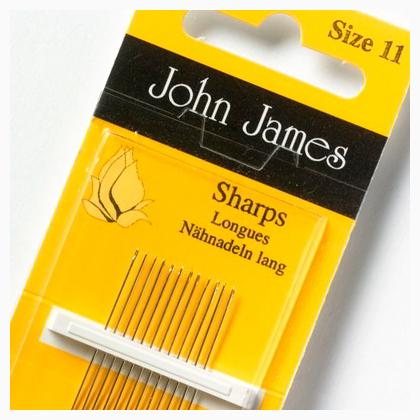 John James Beading Needles Sizes 10/13 - 4 per package