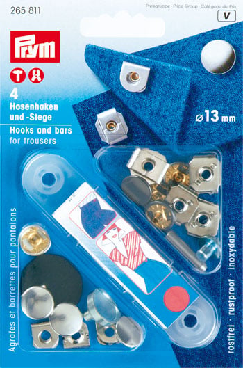 Hooks and bars for trousers