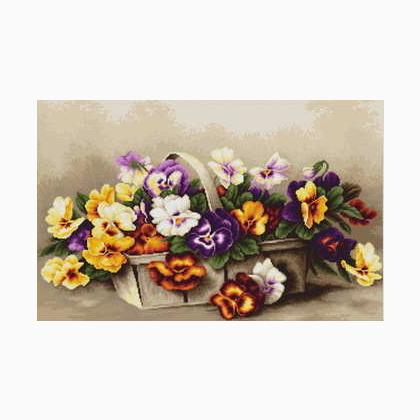 Basket of Pansies