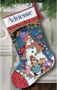 Cute Carolers Stocking