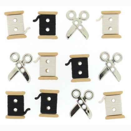 Sew Cute Spools and Scissors - 6942
