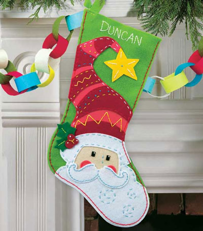 Welcome Santa Stocking From Dimensions - Christmas Collections - Cross-Stitch  Kits Kits - Casa Cenina