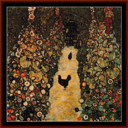Klimt - Garden Path with Chickens