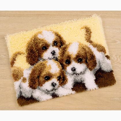 3 puppies Rug