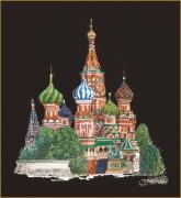 St. Basil's Cathedral Moscow - Black