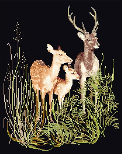 Deer Family - Black