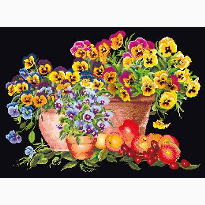 Pansies - Black
