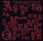 Antique Character Sampler - Black
