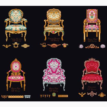 Six Chairs - Black