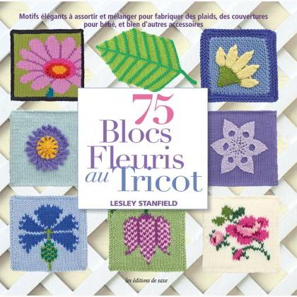 75 Blocs Fleuris au Tricot
