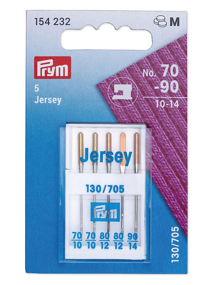 Special sewing machine needles with flat shank JERSEY