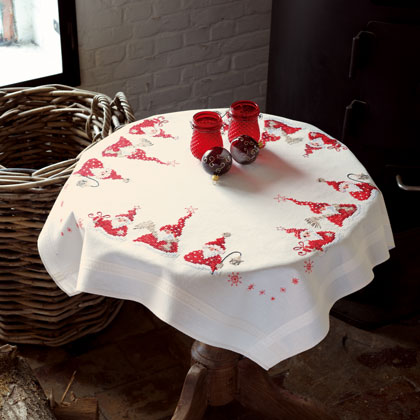 Tablecloth Christmas Gnomes