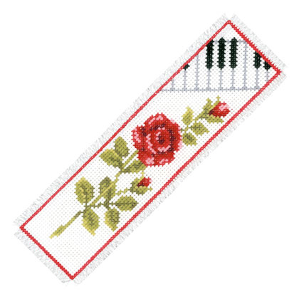 Bookmark: Rose with Piano