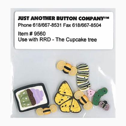 Cupcake Tree Button Pack (9560)
