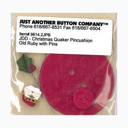 Old Ruby Button & Pin Set B (9614.2JPB)