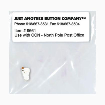 Santa`s Village 3-North Pole Button (9661.G)