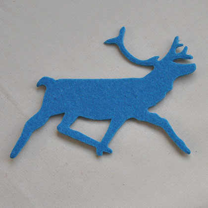 Reindeer - Petroleum blue