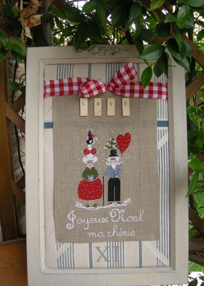 Joyeux Noel Ma Cherie From Lilli Violette Cross Stitch Charts Cross Stitch Charts Casa Cenina